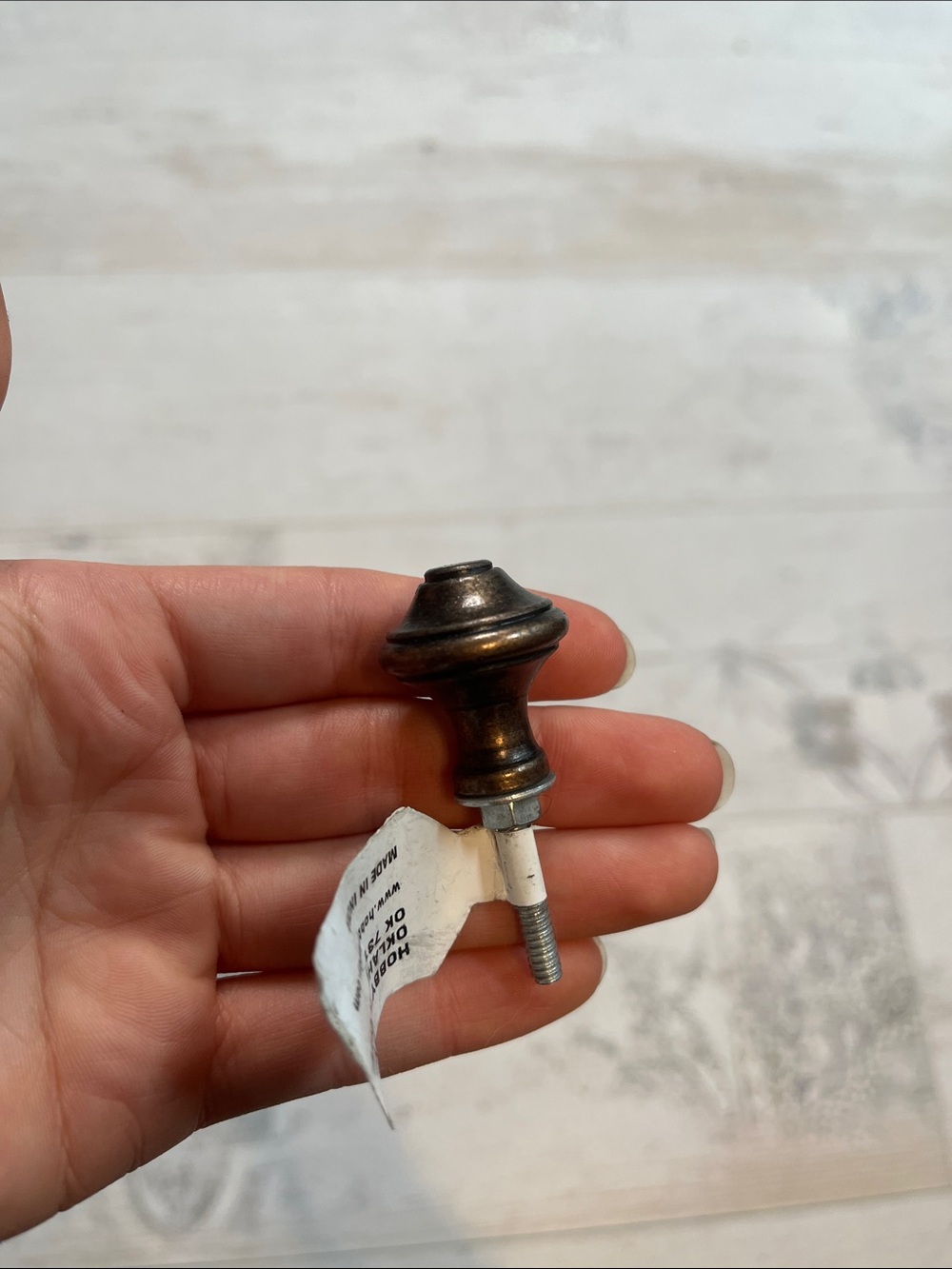 Hobby Lobby Metal Copper Distressed Knob
